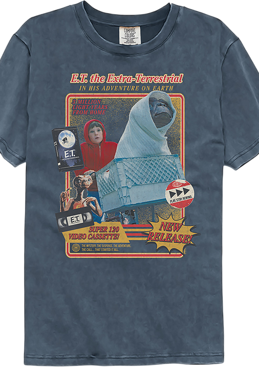 Video Cassette E.T. The Extra-Terrestrial Comfort Colors Brand T-Shirt - main product image