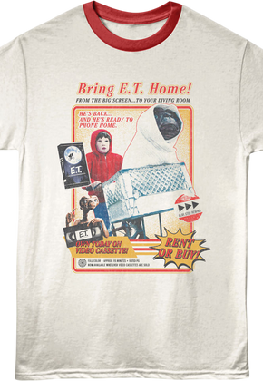 Video Cassette E.T. The Extra-Terrestrial Ringer Shirt