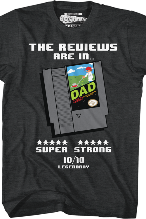 Video Game Cartridge Father's Day T-Shirt: Father's Day Mens T-Shirt