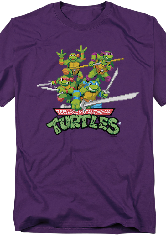 Video Game Heroes Teenage Mutant Ninja Turtles T-Shirt - main product image