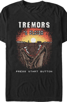 Video Game Start Screen Tremors T-Shirt