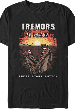 Video Game Start Screen Tremors T-Shirt