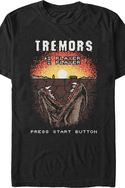 Video Game Start Screen Tremors T-Shirtmain product image