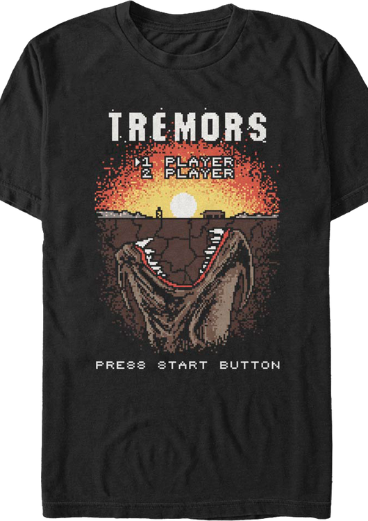 Video Game Start Screen Tremors T-Shirt - main product image