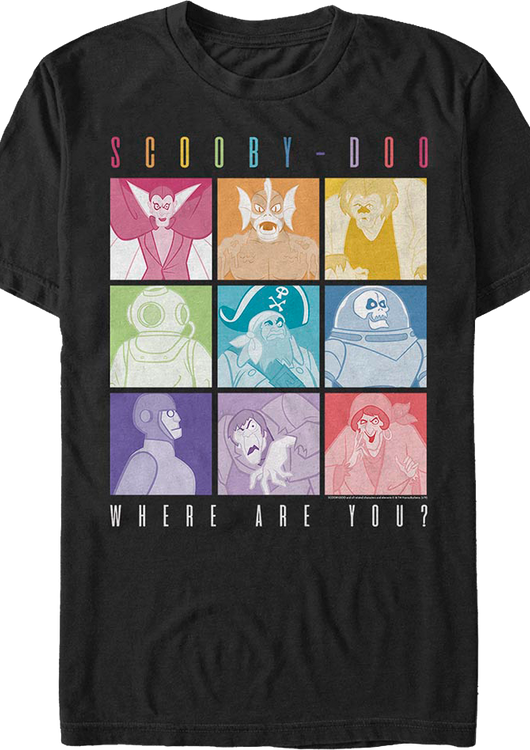 Villain Blocks Scooby-Doo T-Shirt - main product image