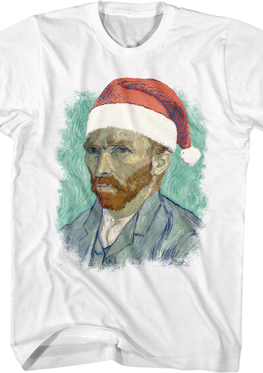 Vincent van Gogh In Santa Claus Hat Art Gallery T-Shirt - main product image