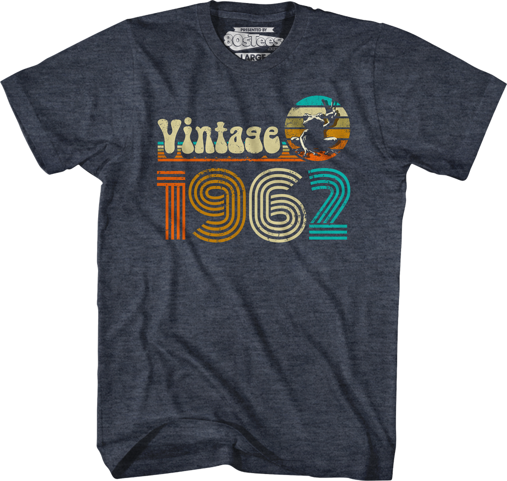 T-Shirt Vintage 1962 – Cadeau 63ème Anniversaire Motard – Style Rétro Et Usé – Coupe Classique Homme - 8