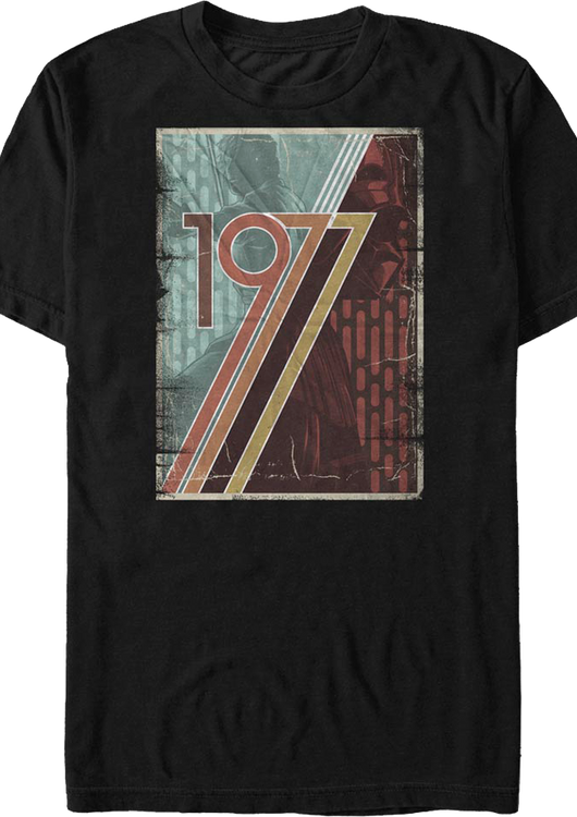 Vintage 1977 Poster Star Wars T-Shirt - main product image