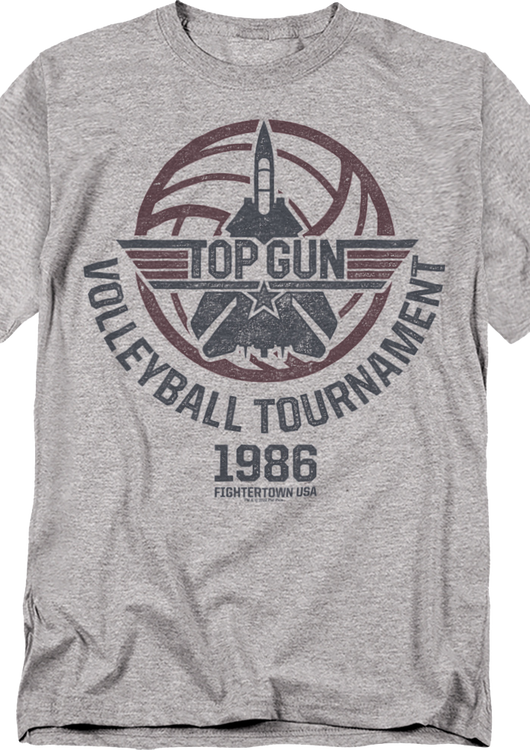 Vintage 1986 Volleyball Tournament Top Gun T-Shirt - main product image