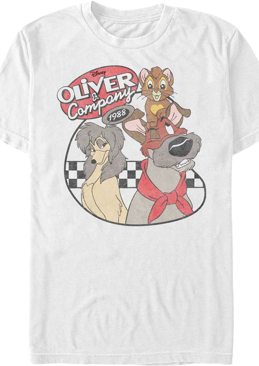 Vintage 1988 Oliver and Company Disney T-Shirt - main product image