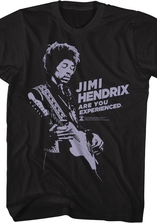 Retro Are You Experienced Jimi Hendrix T-Shirt - main product image