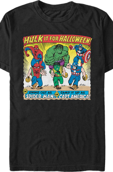Vintage Avengers Halloween Costumes Ad Marvel Comics T-Shirt