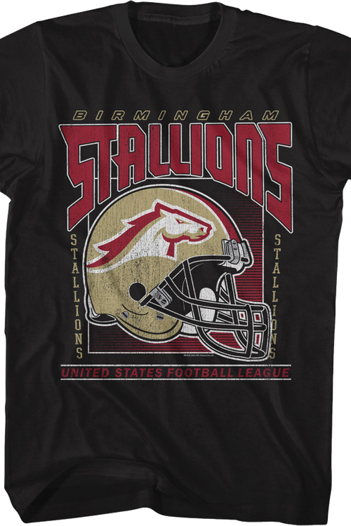 Vintage Birmingham Stallions Helmet USFL T-Shirtmain product image
