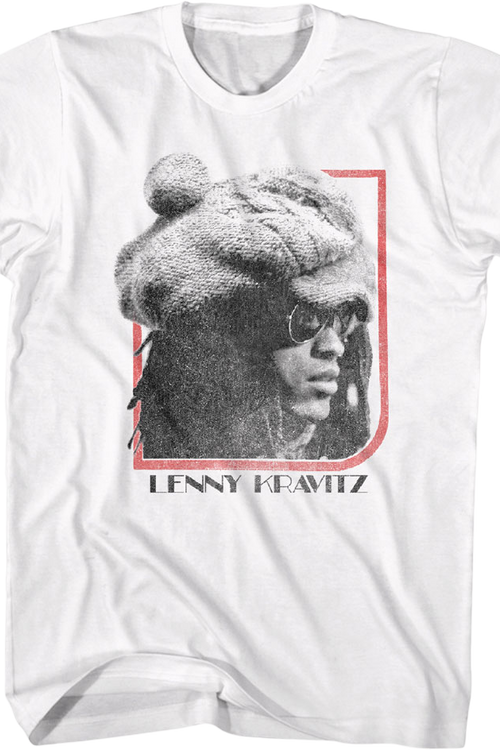 Vintage Black & White Photo Lenny Kravitz T-Shirtmain product image