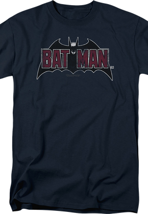 Vintage Blue Batman Logo DC Comics T-Shirt