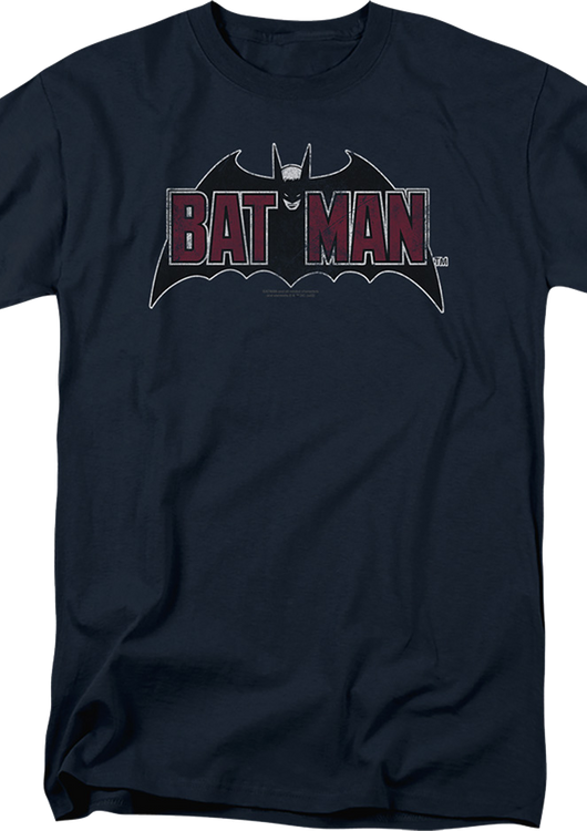 Vintage Blue Batman Logo DC Comics T-Shirt - main product image