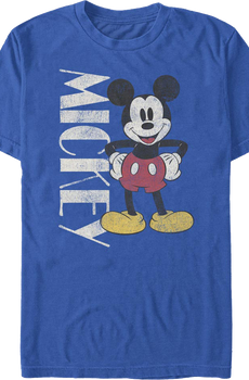 Vintage Blue Mickey Mouse T-Shirt