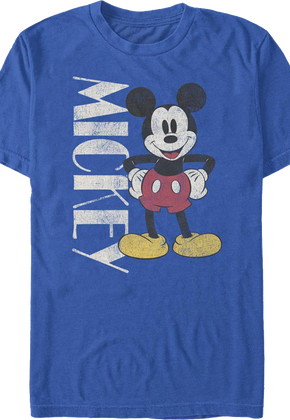 Vintage Blue Mickey Mouse T-Shirt