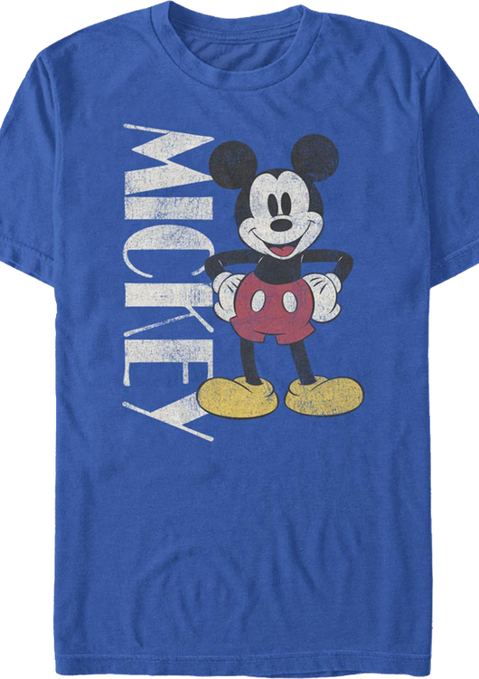 Vintage Blue Mickey Mouse T-Shirt - main product image