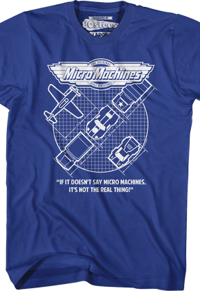 Vintage Blueprints Micro Machines T-Shirt