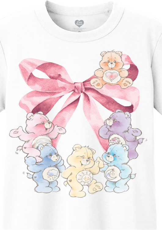 Vintage Bow Care Bears Crop Top - main product image