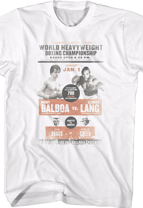 Vintage Boxing Poster Rocky T-Shirt