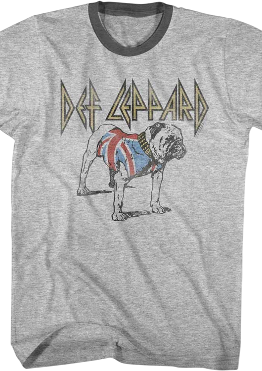 Vintage Bulldog Def Leppard Ringer Shirt - main product image