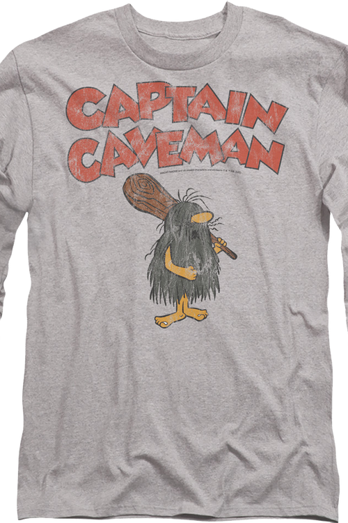 Vintage Captain Caveman Long Sleeve Shirtmain product image
