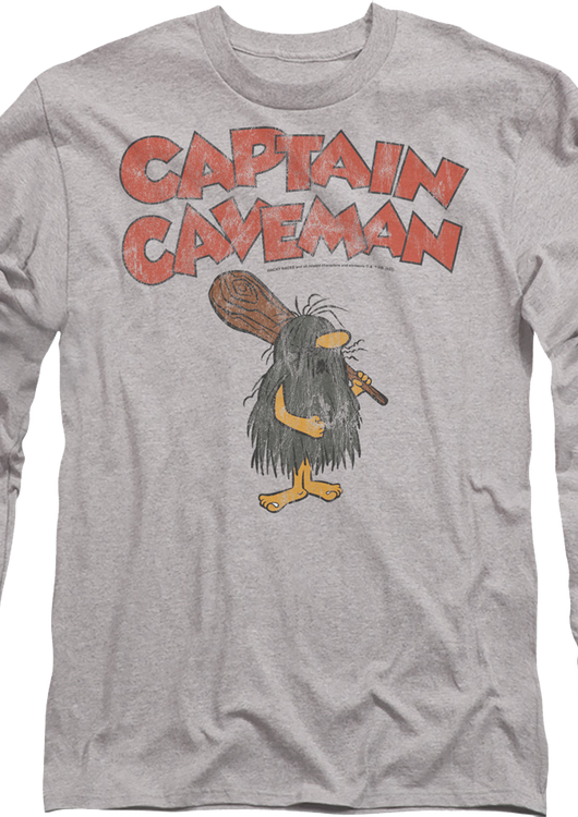 Vintage Captain Caveman Long Sleeve Shirt - main product image