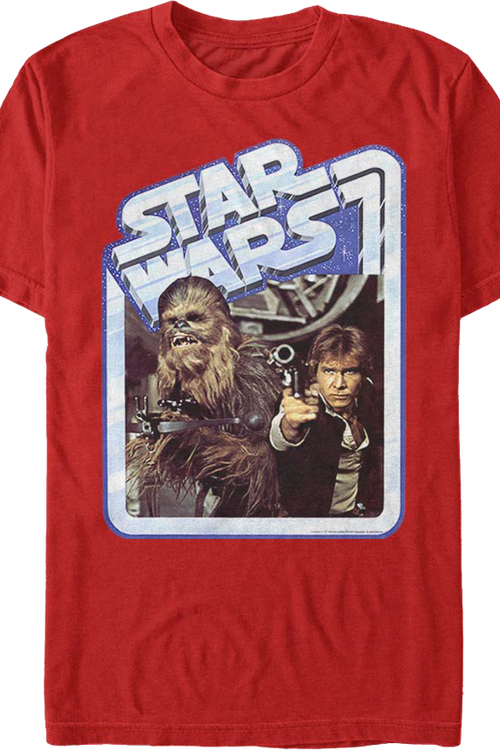 Vintage Chewbacca and Han Solo Star Wars T-Shirtmain product image