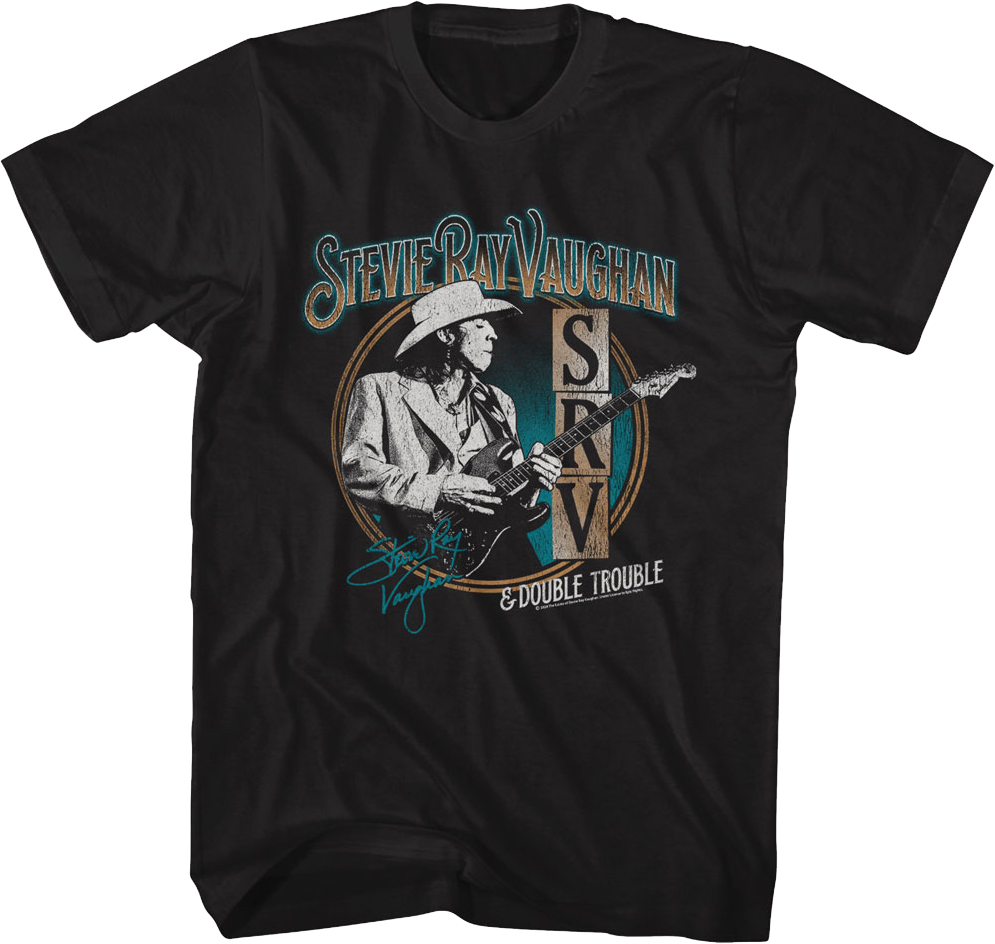 Vintage Circle Stevie Ray Vaughan & Double Trouble T-Shirt