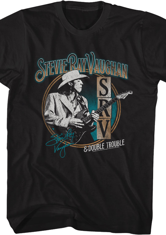 Vintage Circle Stevie Ray Vaughan & Double Trouble T-Shirt - main product image
