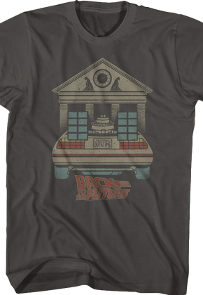 DeLorean And Clock Tower Back To The Future T-Shirt