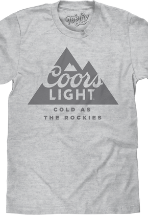 Vintage Cold As The Rockies Coors Light T-Shirt