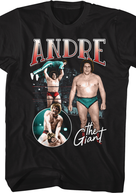 Vintage Collage Andre The Giant T-Shirt - main product image