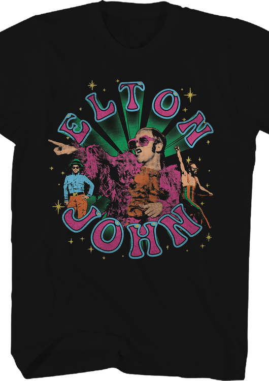 Vintage Collage Elton John T-Shirt - main product image