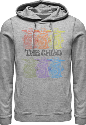 Vintage Colorful Child The Mandalorian Star Wars Hoodie