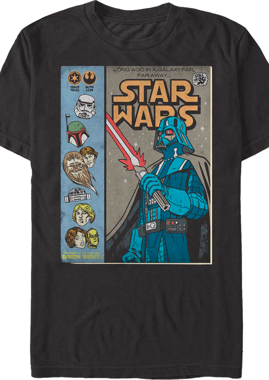 Vintage Comic Book Star Wars T-Shirt - main product image