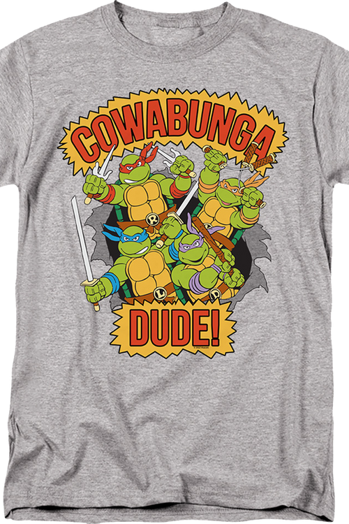 Vintage Cowabunga Dude Teenage Mutant Ninja Turtles T-Shirt - main product image
