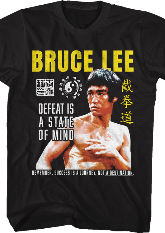 Vintage Defeat Is A State Of Mind Bruce Lee T-Shirt - main product image