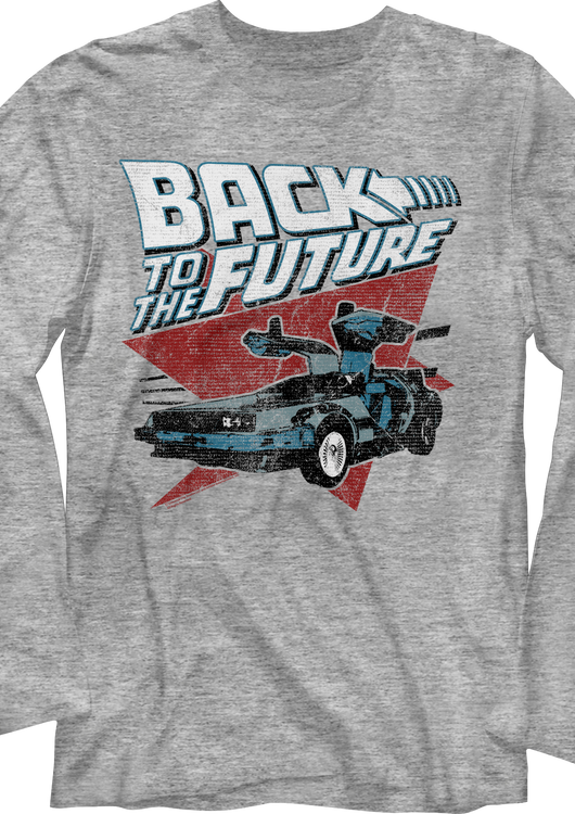 Vintage DeLorean Back To The Future Long Sleeve Shirt - main product image