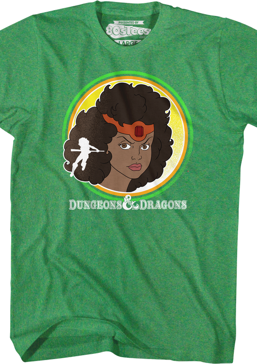 Green Diana the Acrobat Dungeons & Dragons T-Shirt - main product image