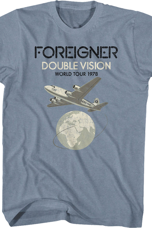 Vintage Double Vision World Tour Foreigner T-Shirtmain product image