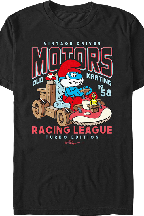 Vintage Driver Racing Smurfs T-Shirtmain product image