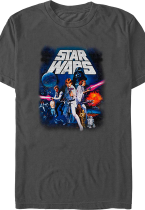 Vintage Episode IV Movie Poster Star Wars T-Shirt