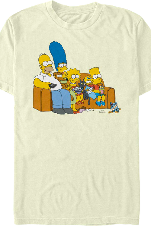 Vintage Family Couch The Simpsons T-Shirtmain product image