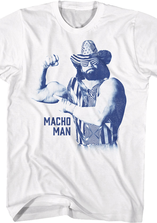 Vintage Flexing Macho Man Randy Savage T-Shirt - main product image