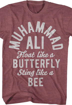 Retro Float Like A Butterfly Sting Like A Bee Muhammad Ali T-Shirt
