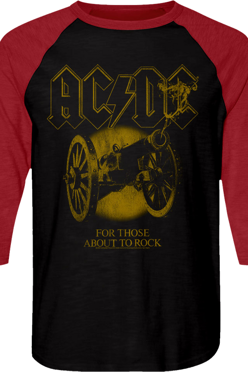 Vintage For Those About to Rock ACDC Raglan Baseball Shirtmain product image