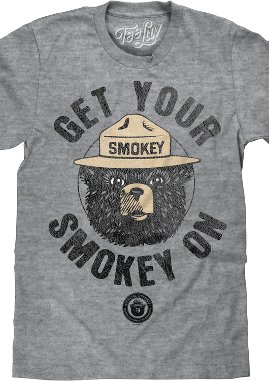 Vintage Get Your Smokey On Smokey Bear T-Shirt - main product image